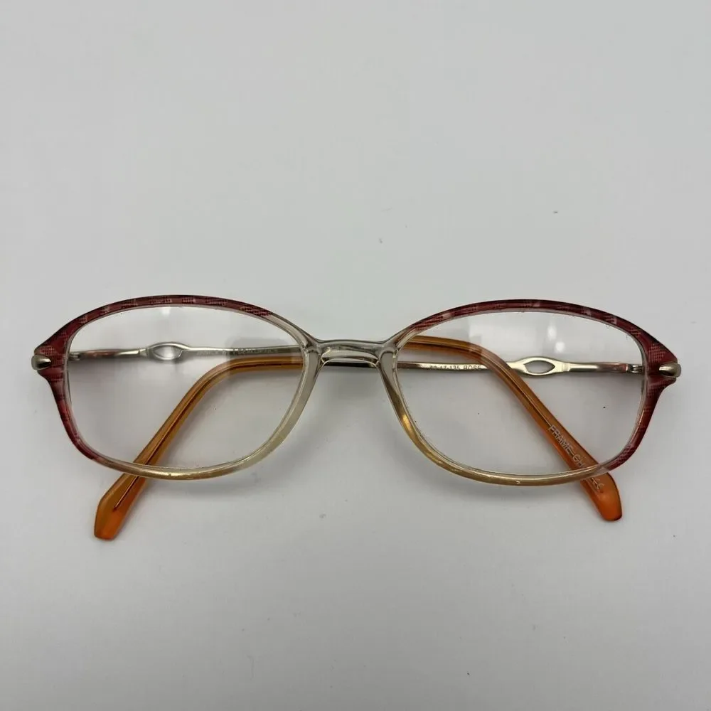 Eyeglass Frames Janice by Deals Optics 52-17-135 Brown Clear Full Plastic Rim